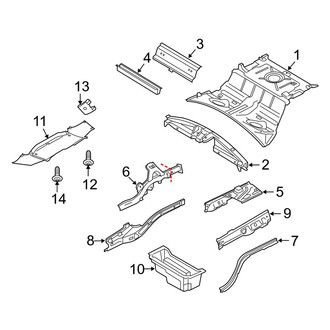 Porsche OE - Rear Body & Floor - Floor & Rails