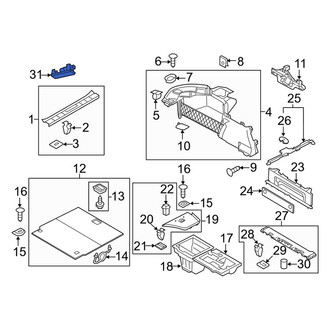 Porsche OE - Rear Cargo Area Light