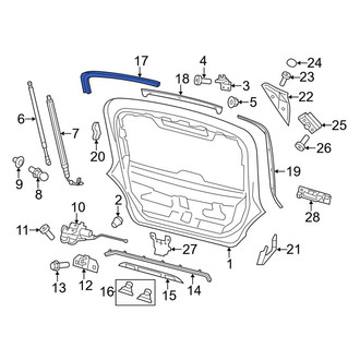 Porsche OE - Rear Outer Hatch Seal