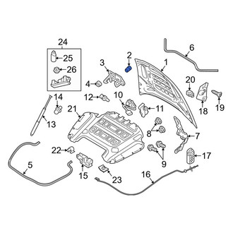 Porsche OE - Front Hood Stop Buffer