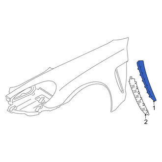 Porsche OE - Front Left Fender Molding