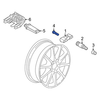 Porsche OE - Tire Pressure Monitoring System (TPMS) Sensor Screw