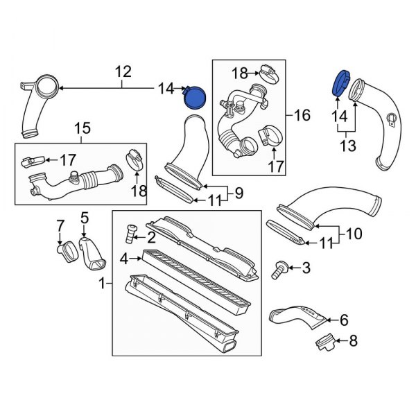 Engine Air Duct Clamp