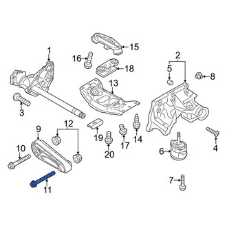 Porsche OE - Upper Engine Mount Bolt