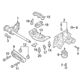 Porsche OE - Engine & Transmission Mounting (AWD 3.0L)