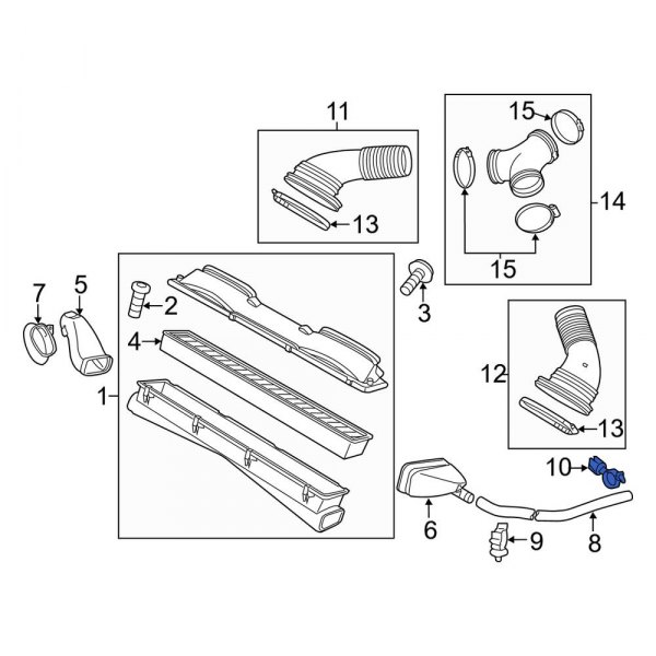 Engine Air Intake Hose Clip