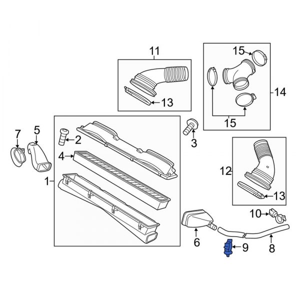 Engine Air Intake Hose Clip