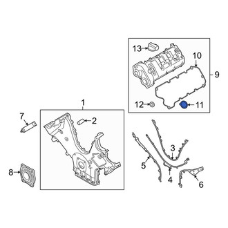 Porsche OE - Engine Valve Cover Washer Seal