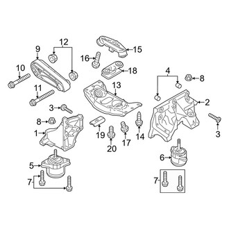 Porsche OE - Engine & Transmission Mounting (RWD 3.6L)