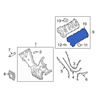 Porsche OE - Engine Valve Cover Gasket