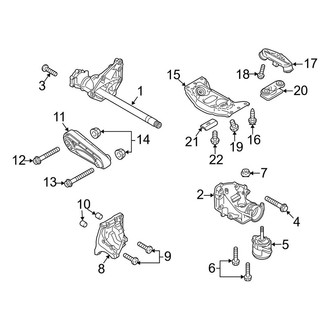 Porsche OE - Engine & Transmission Mounting (Naturally Aspirated 4.8L)
