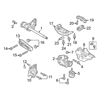 Porsche OE - Engine & Transmission Mounting (Turbocharged 4.8L)