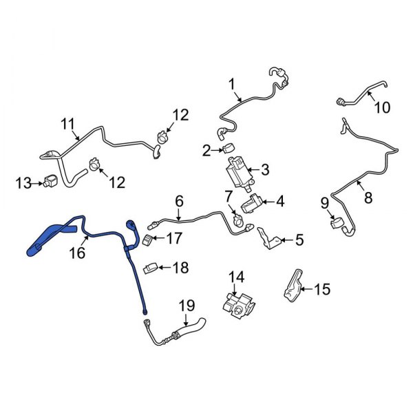 Porsche OE 94811066671 Vacuum Line