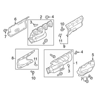 Porsche OE - Exhaust System - Exhaust Manifold (Naturally Aspirated 4.8L)