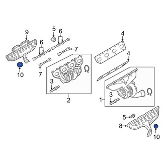 Porsche OE - Exhaust Heat Shield Nut