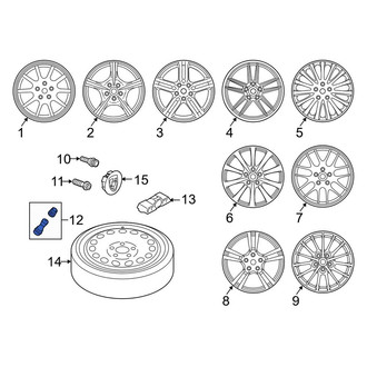 Porsche OE - Tire Valve Stem