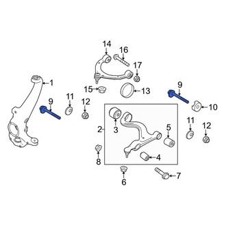 Porsche OE - Front Suspension Control Arm Bolt