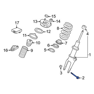 Porsche OE - Front Suspension Strut Bolt