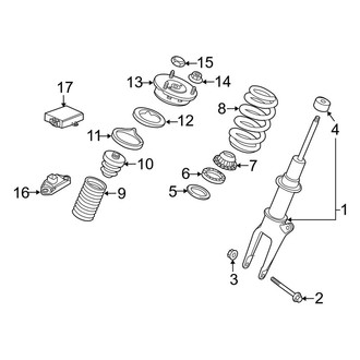 Porsche OE - Front Suspension - Struts & Components (W/O Auto Leveling System), (RWD Gas)