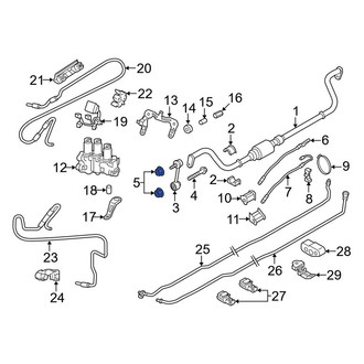 Porsche OE - Front Suspension Stabilizer Bar Link Nut
