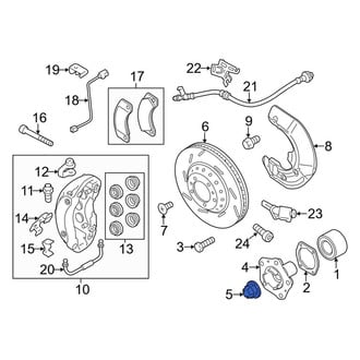 Porsche OE - Rear Axle Nut