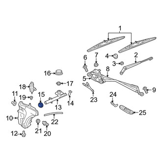 Porsche OE - Washer Fluid Reservoir Filler Pipe Seal