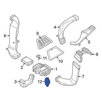 Porsche OE - HVAC Air Inlet Door Actuator