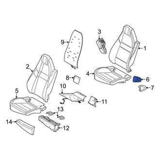 Porsche OE - Rear Left Power Seat Switch