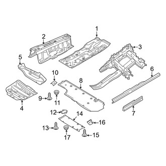 Porsche OE - Pillars, Rocker & Floor - Floor & Rails (Base / 4 / 4 Edition / 4S / Edition / Exclusive / GTS / S / Turbo / Turbo S)