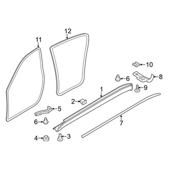 Porsche OE - Pillars, Rocker & Floor - Exterior Trim (Base / 4 / 4 Edition / 4S / Edition / Exclusive / GTS / S / Turbo / Turbo S)