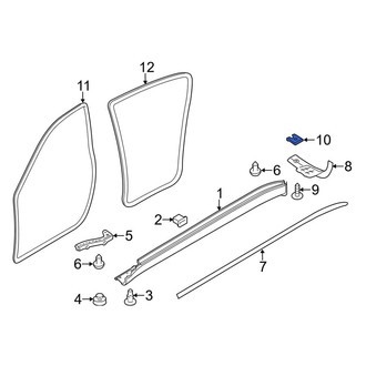 Porsche OE - Rocker Panel Molding Nut
