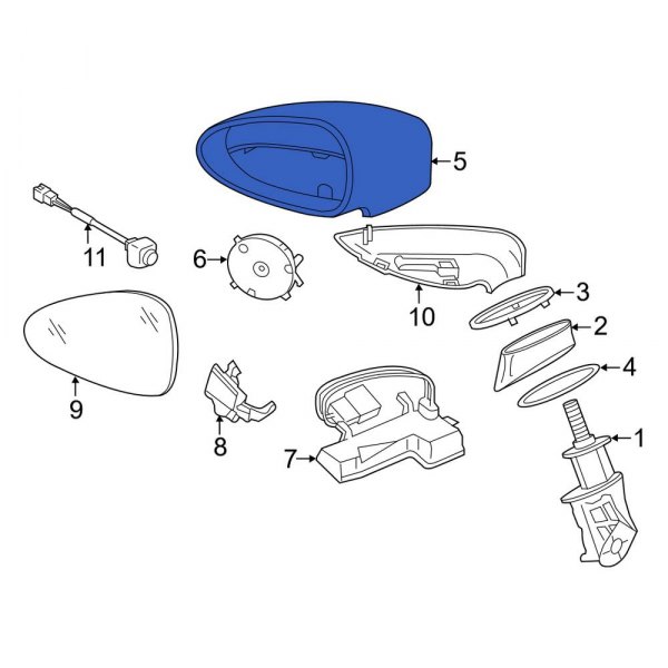 Door Mirror Housing