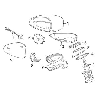 Porsche OE - Front Door - Outside Mirrors (GTS)