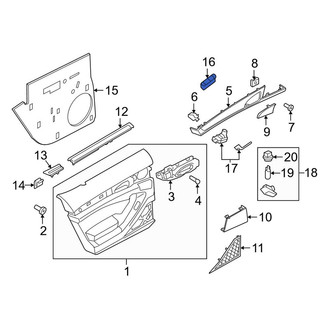 Porsche OE - Front Left Door Window Switch