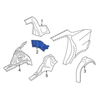 Porsche OE - Rear Right Quarter Panel Reinforcement