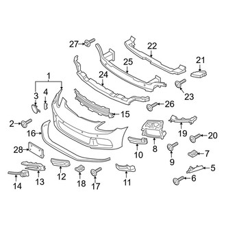 Porsche OE - Front Bumper & Grille - Bumper & Components