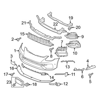 Porsche OE - Front Bumper & Grille - Bumper & Components