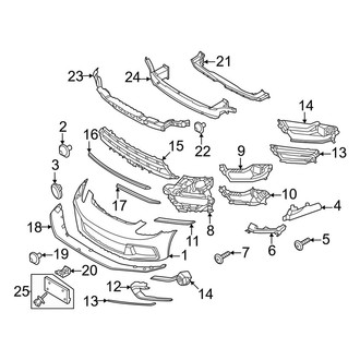 Porsche OE - Front Bumper & Grille - Bumper & Components