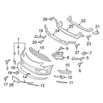 Porsche OE - Front Bumper & Grille - Bumper & Components