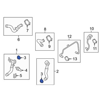 Porsche OE - Radiator Coolant Hose O-Ring