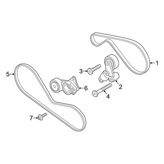 Porsche OE - Cooling - Belts & Pulleys (4.0L Gas / PLUG-IN HYBRID EV-GAS (PHEV))