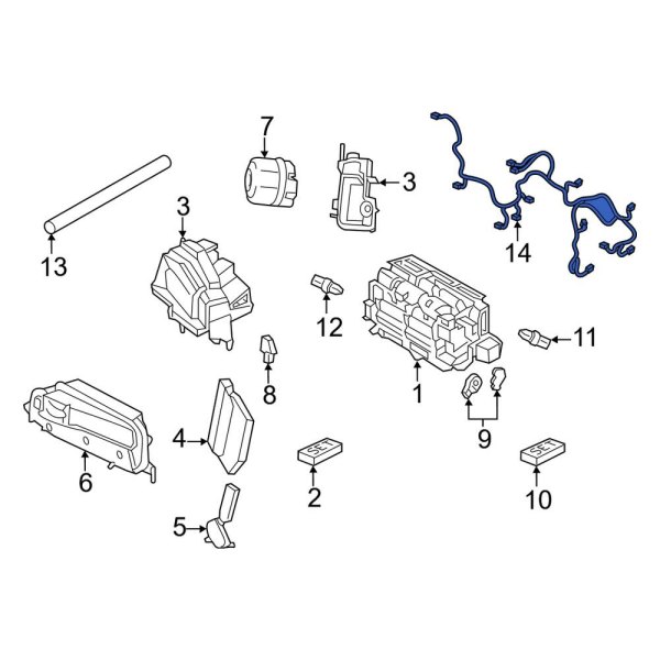 HVAC System Wiring Harness