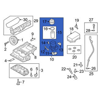 Porsche OE - Engine Oil Filter Housing