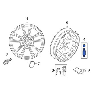 Porsche OE - Tire Valve Stem