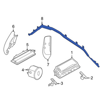 Porsche OE - Left Curtain Air Bag