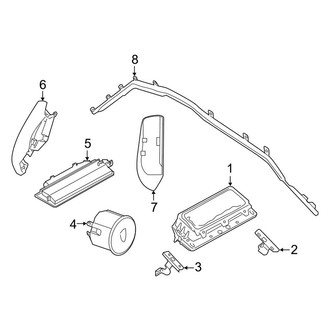 Porsche OE - Restraint Systems - Air Bag Components (Air Bags), (Base / 4 / 4 E-Hybrid / 4 Sport Turismo / 4S / 4S E-Hybrid / 4S Sport Turismo / GTS / GTS Sport Turismo / Turbo S / Turbo S E-Hybrid / Turbo S Sport Turismo)