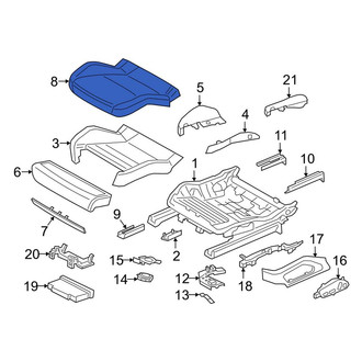 Porsche OE - Front Left Seat Cover