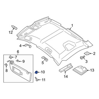 Porsche OE - Sun Visor Holder