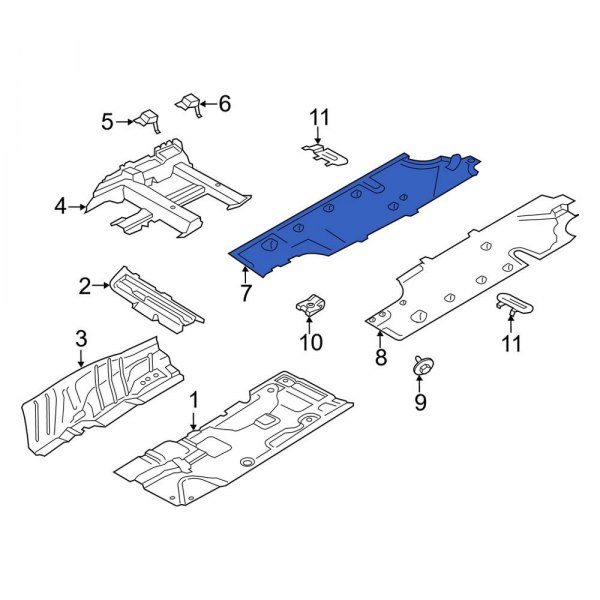 Floor Pan Splash Shield