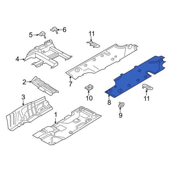 Floor Pan Splash Shield